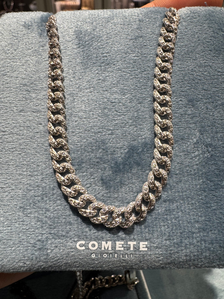 Collana Groumette Comete Argento