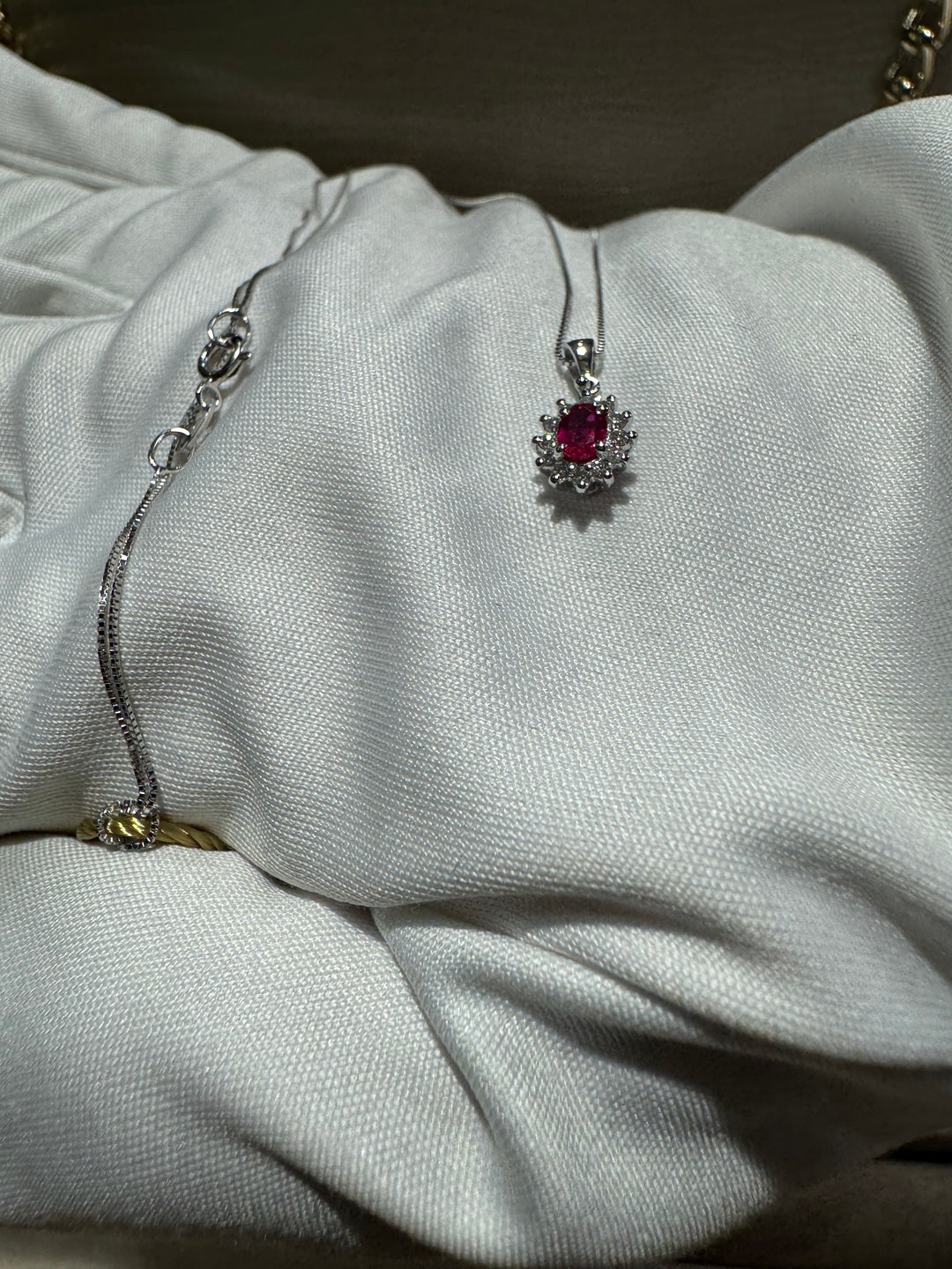 Collana kate rubino Cierre 0.25