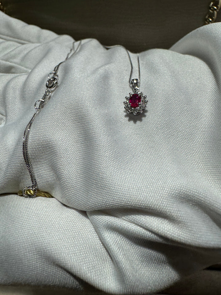 Collana kate rubino Cierre 0.25