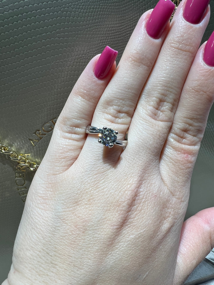Anello solitario diamanti 1.20 CT Visconti
