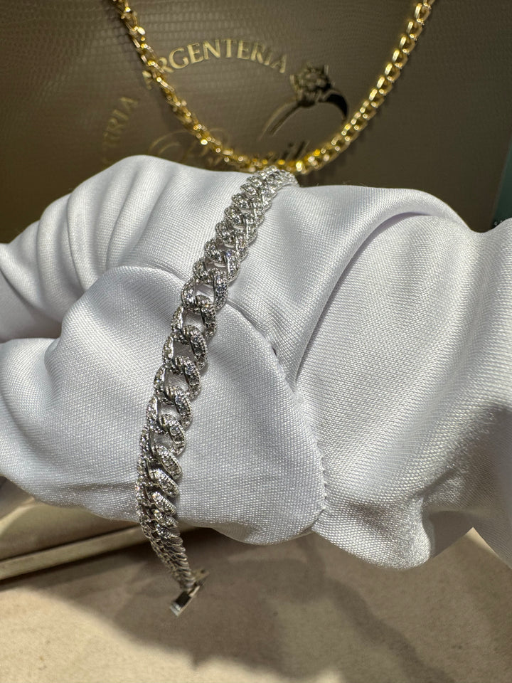Bracciale Groumette Comete Argento