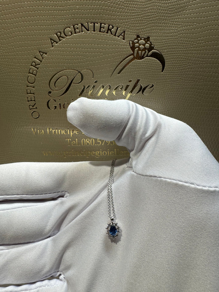 Collana margherita zaffiro crivelli 💎