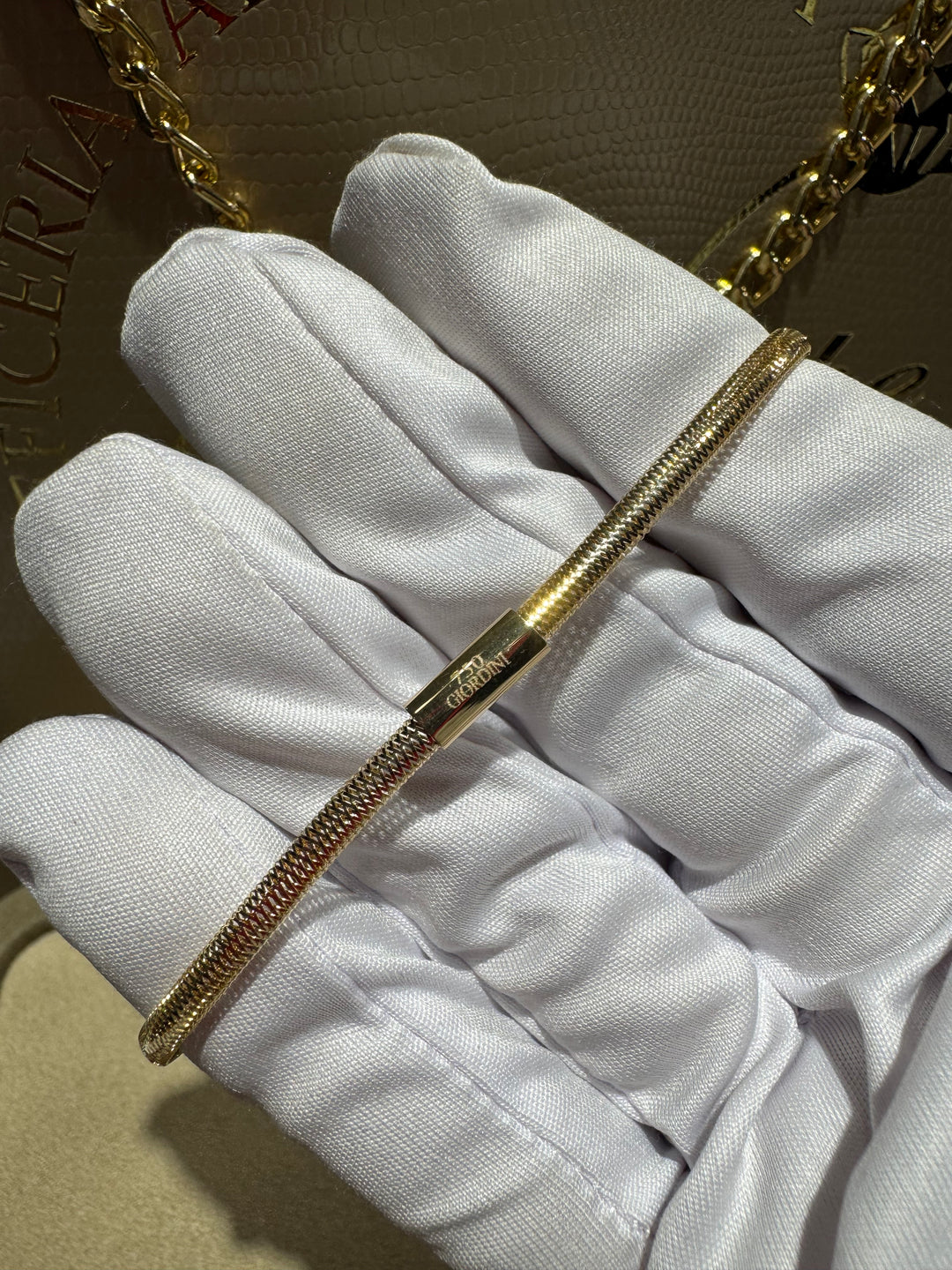 Bracciale elastico oro