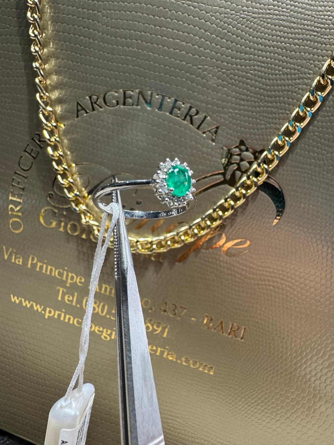 Anello Kate smeraldo Comete