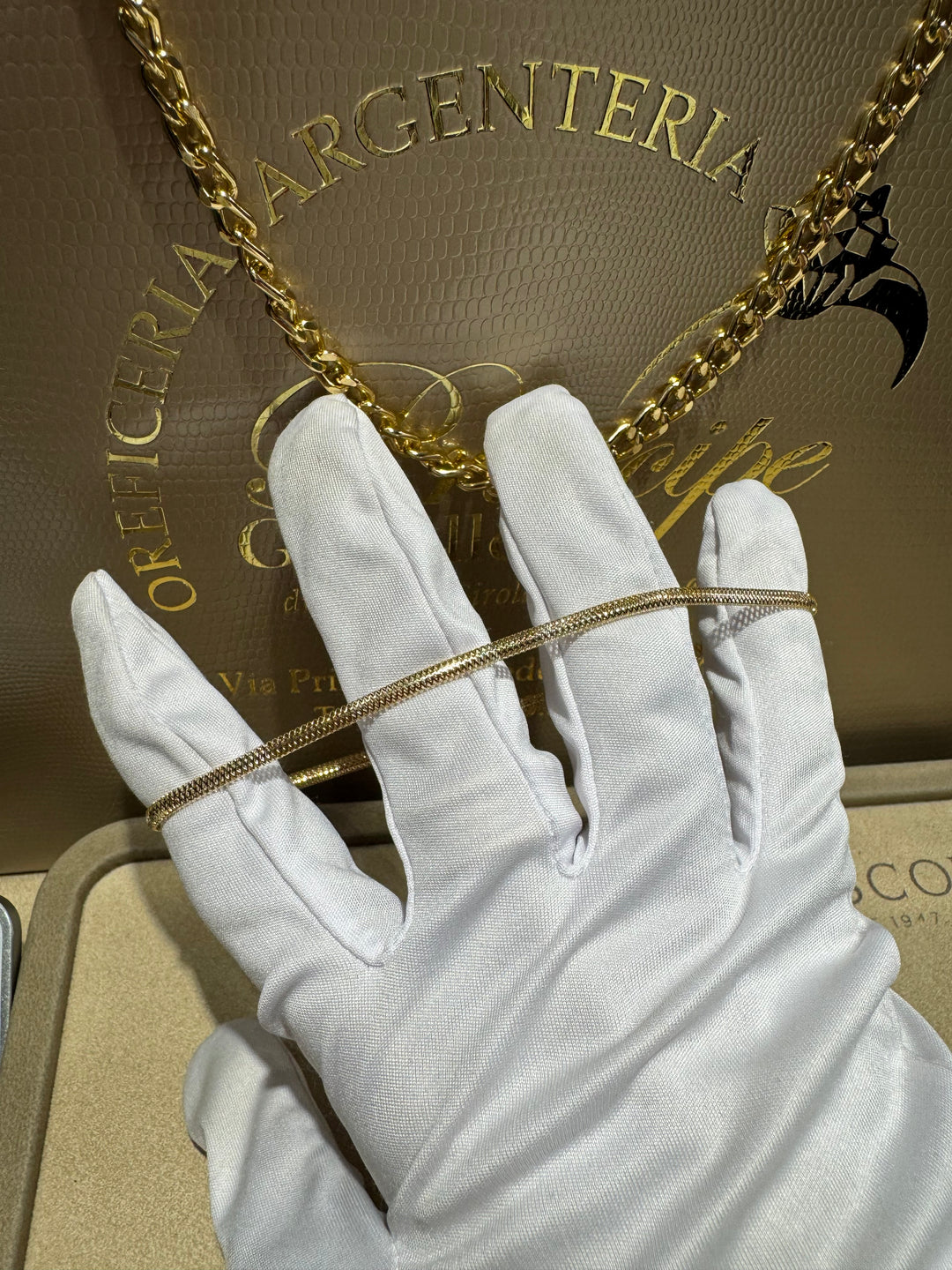 Bracciale elastico oro