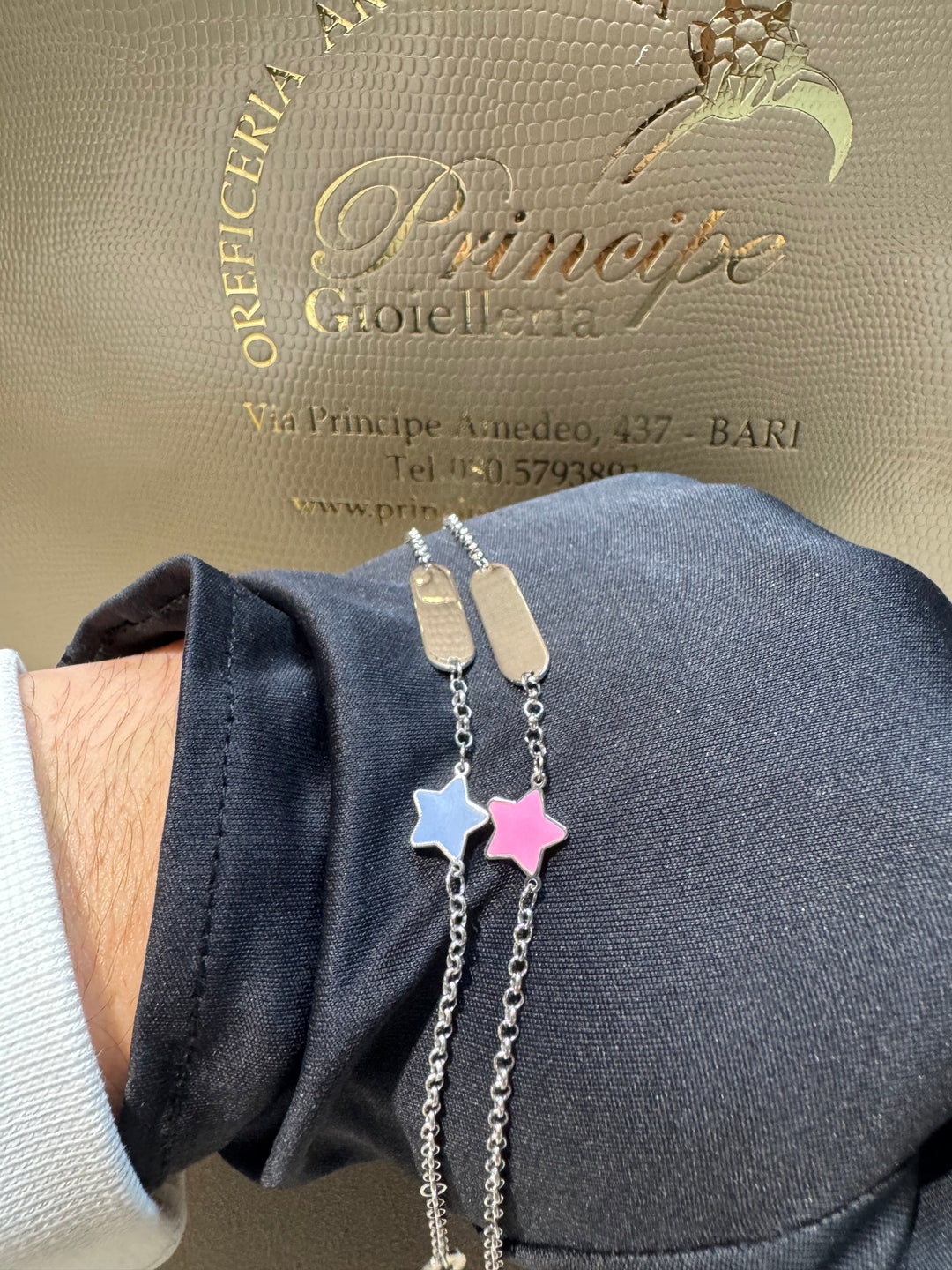 Bracciale argento 925 stella