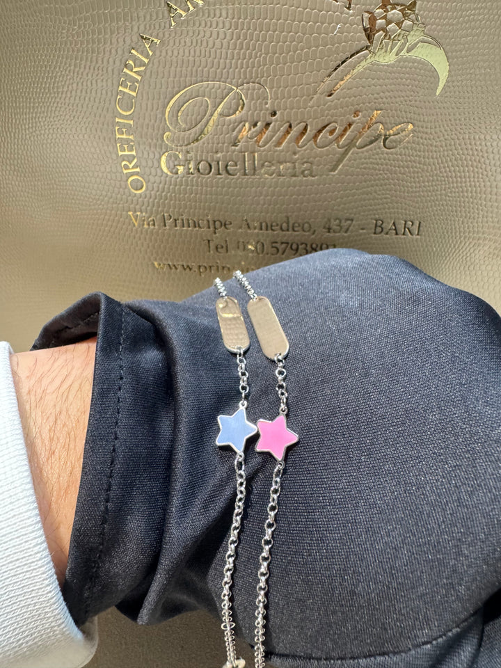 Bracciale argento 925 stella