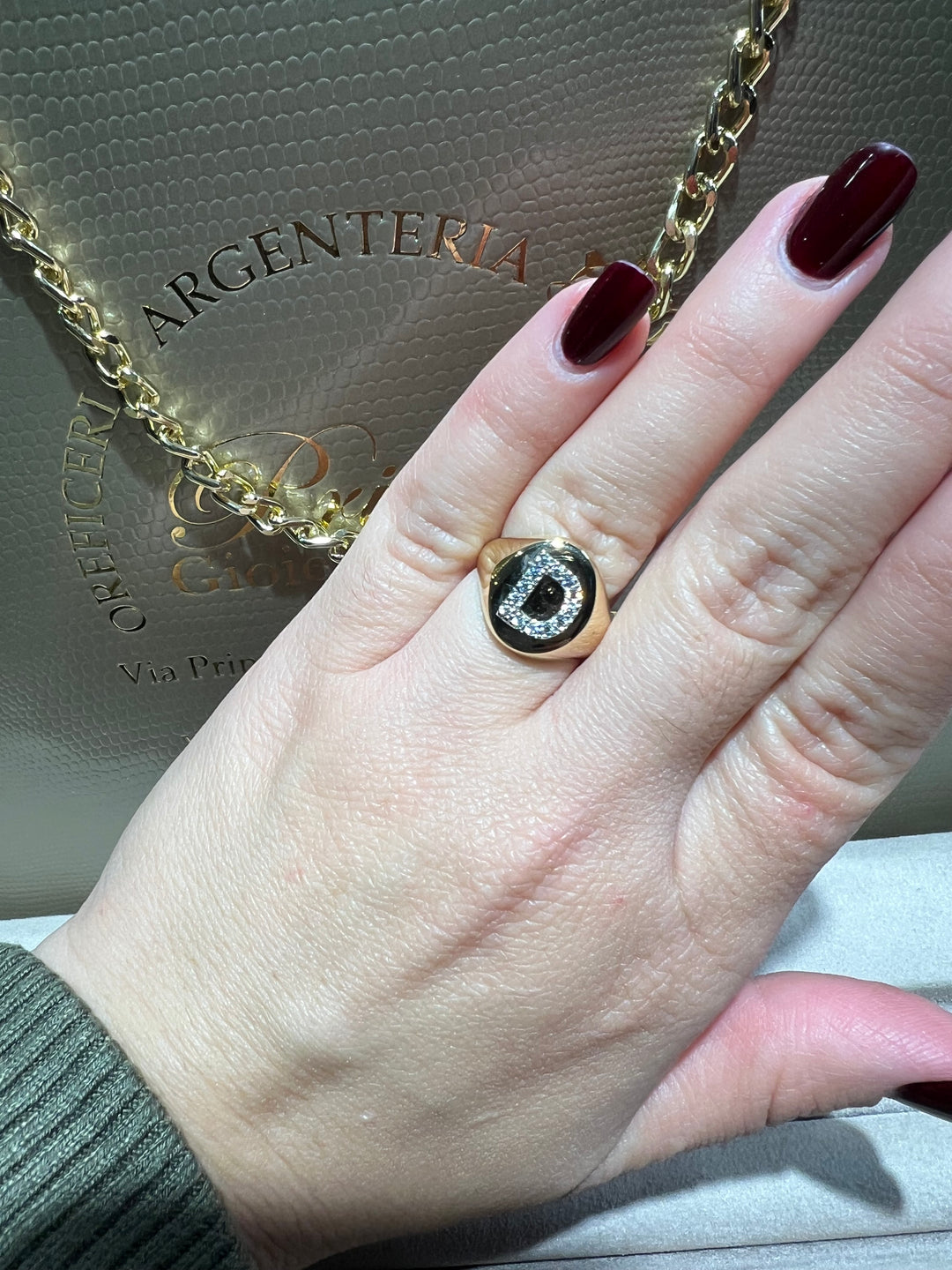 Anello personalizzabile oro