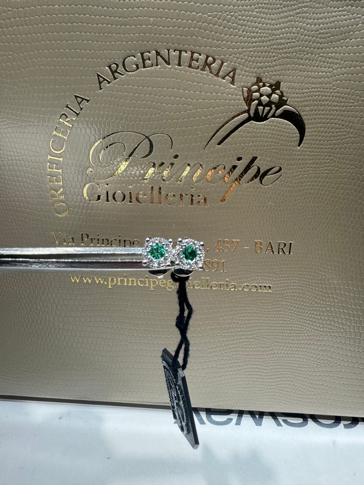 Orecchino Magik con smeraldi