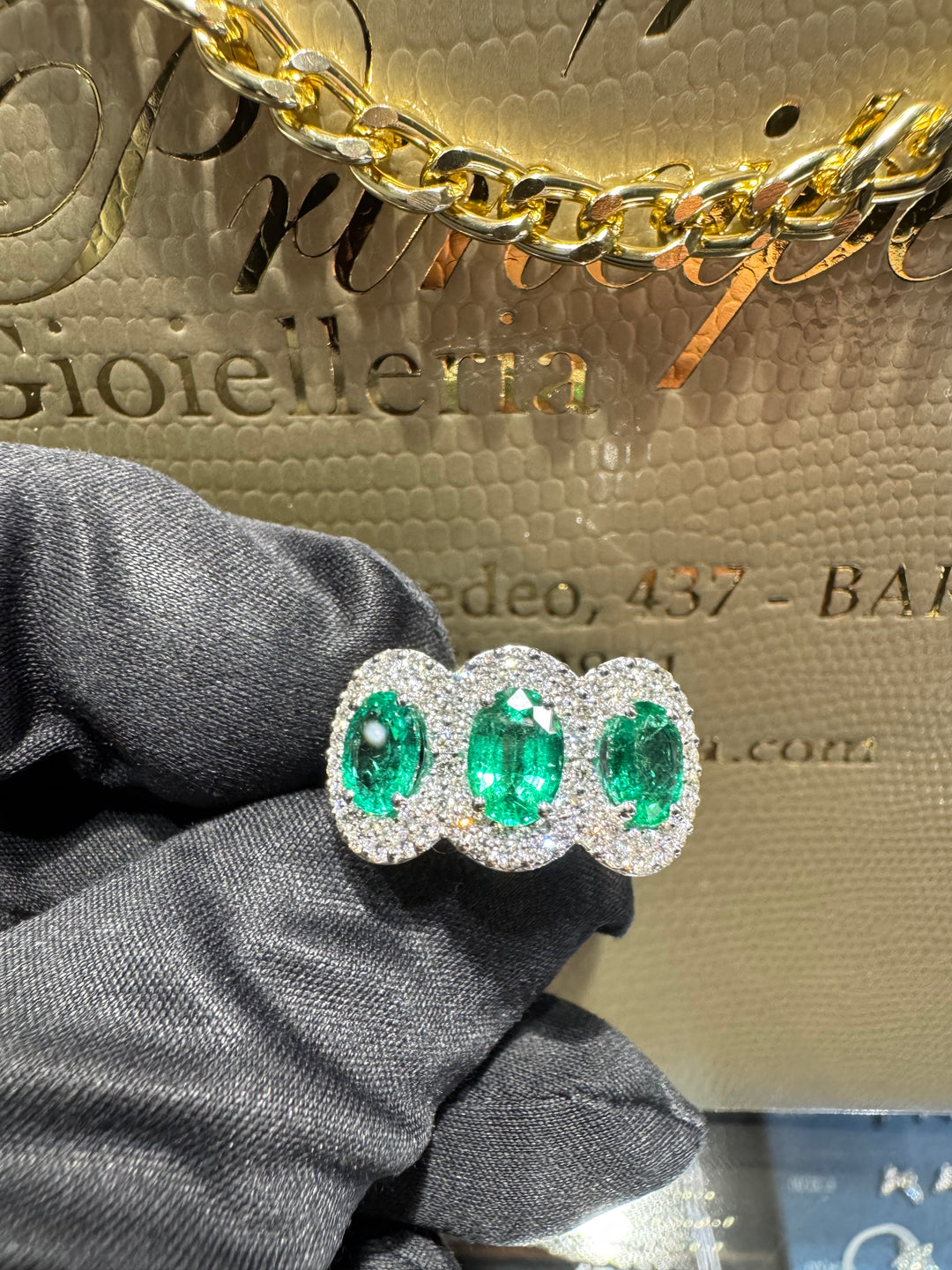 Anello trilogy smeraldi big