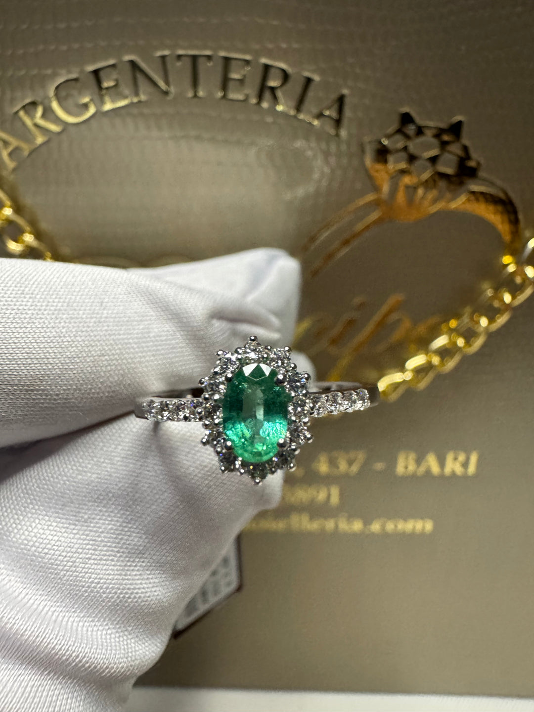 Anello smeraldo marika gioielli