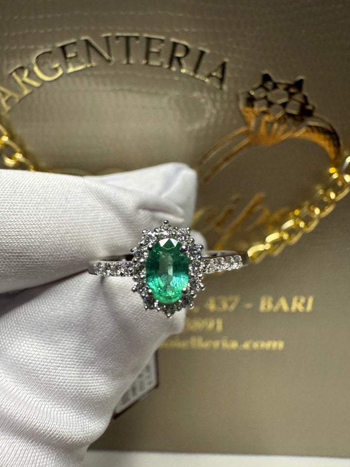 Anello smeraldo marika gioielli
