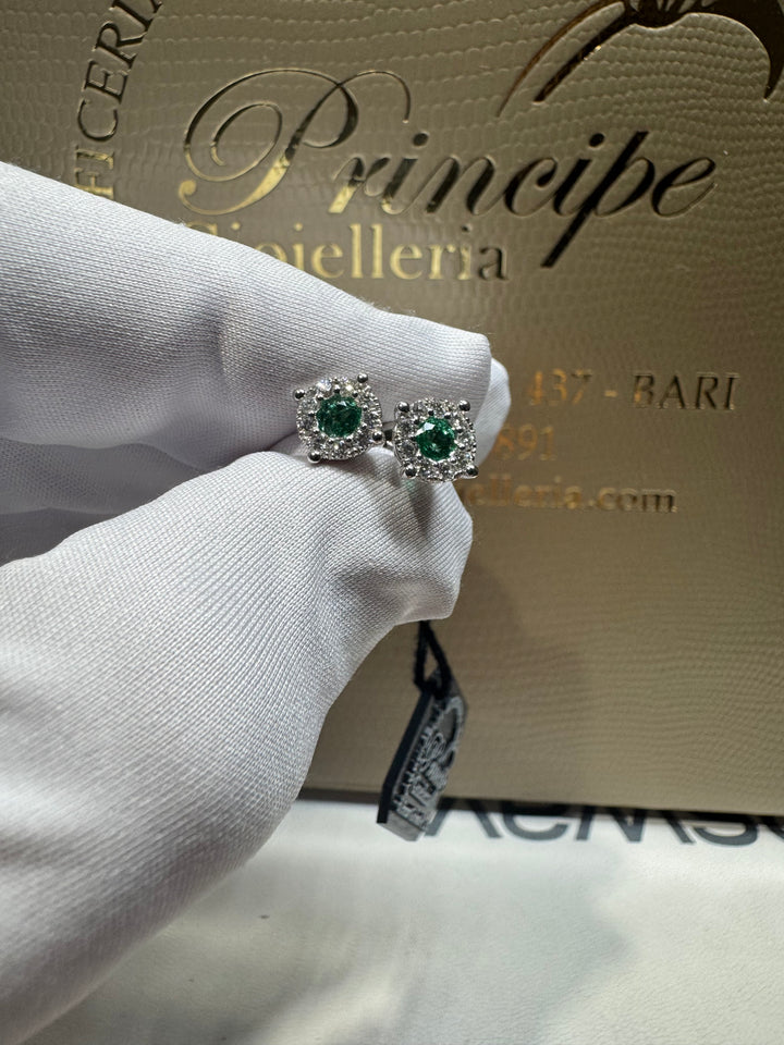 Orecchino Magik con smeraldi