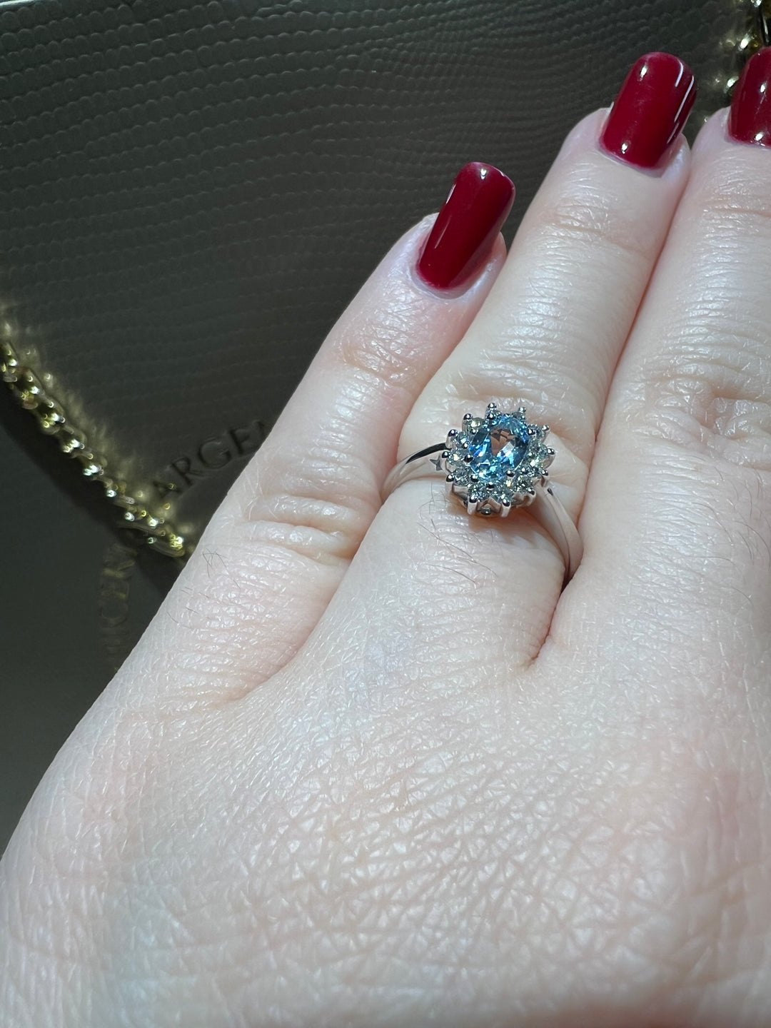 Anello kate acquamarina comete 0.40