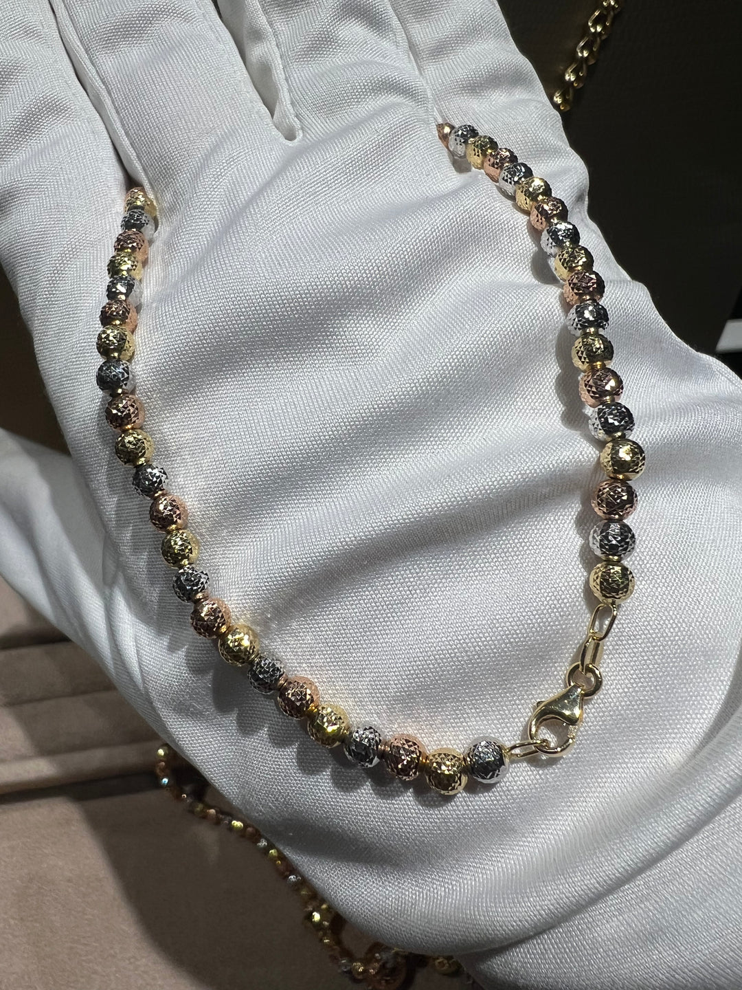 Collana croce 3 colori grande