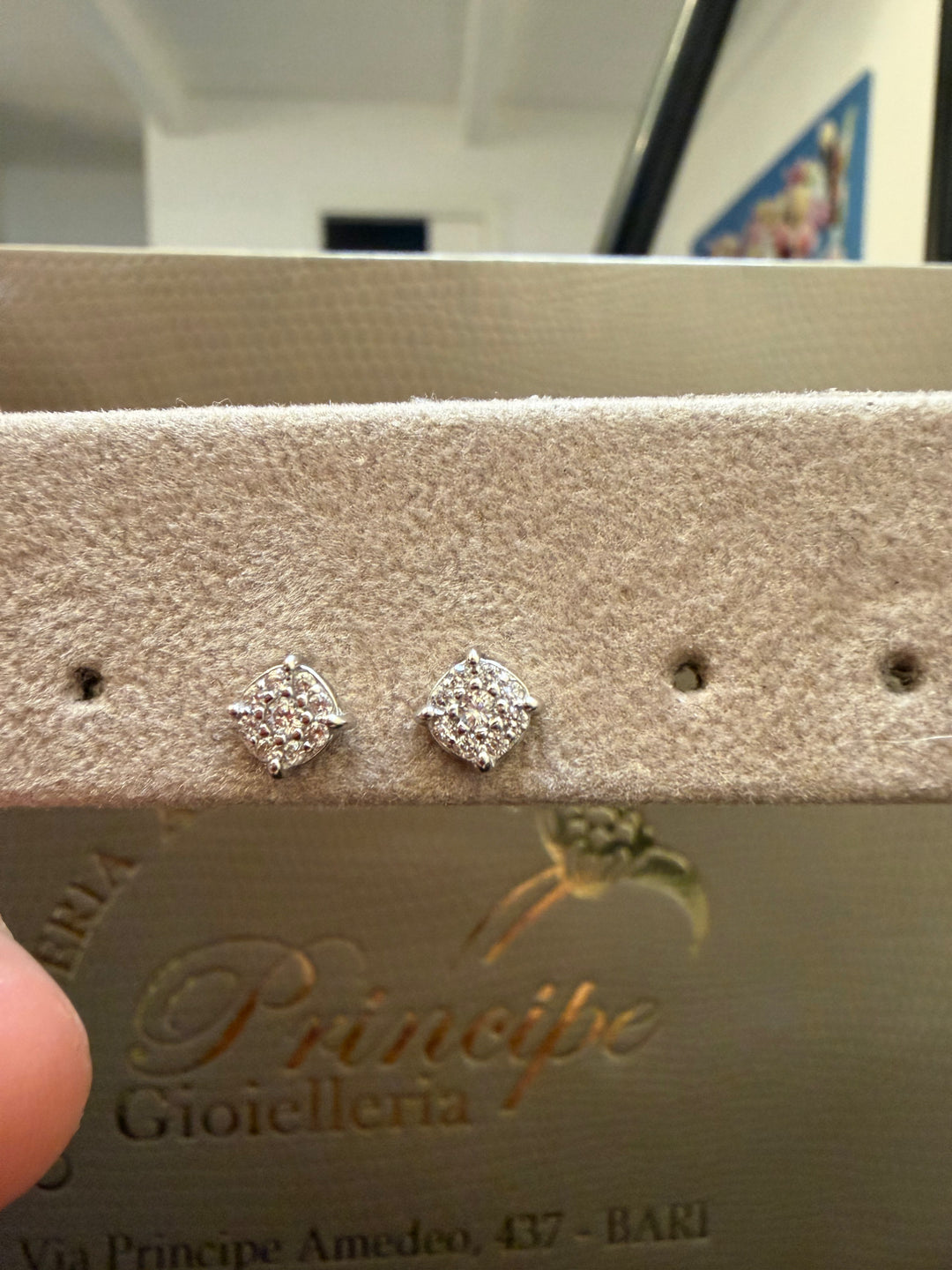 Orecchini argento luce