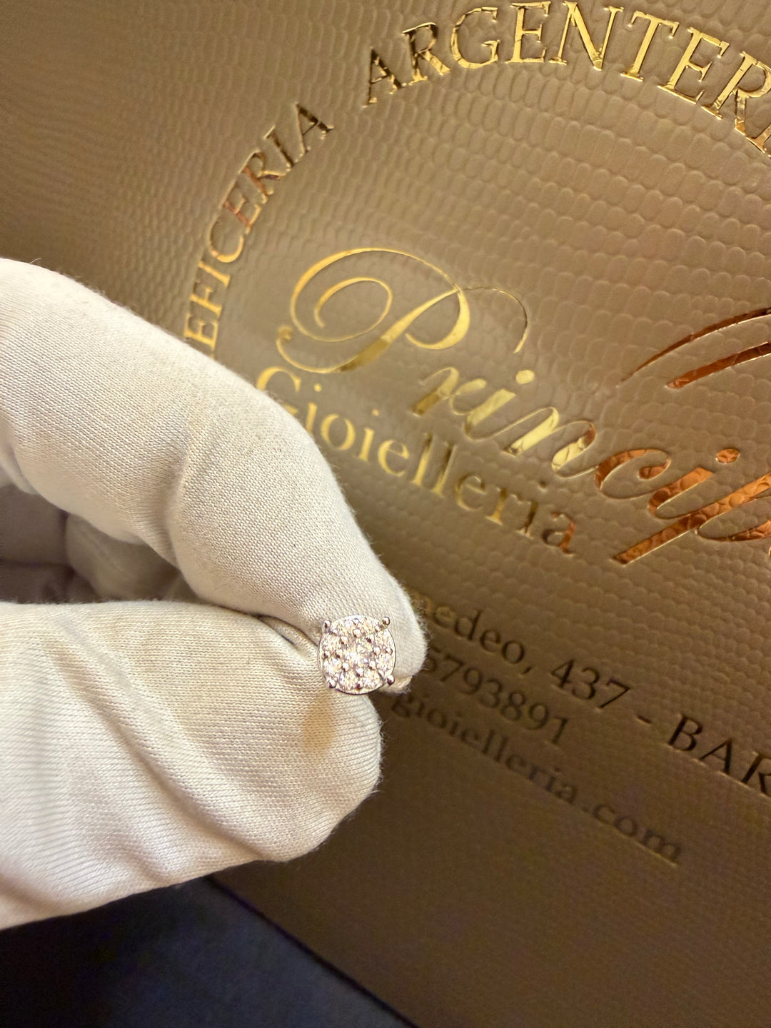 Orecchini argento luce