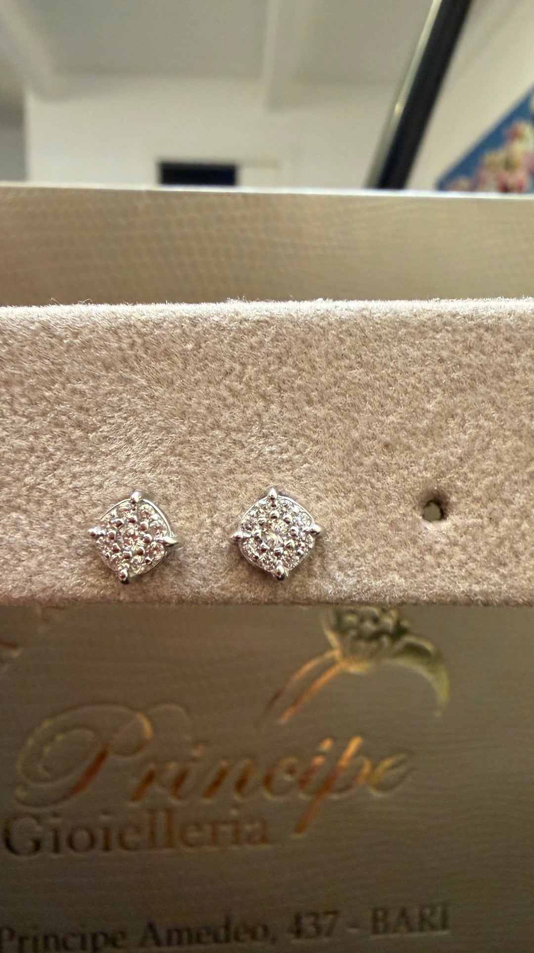 Orecchini argento luce