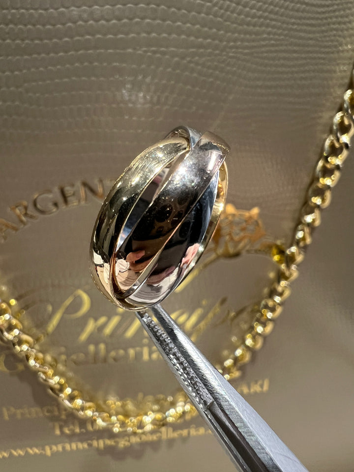 Anello 3 colori oro