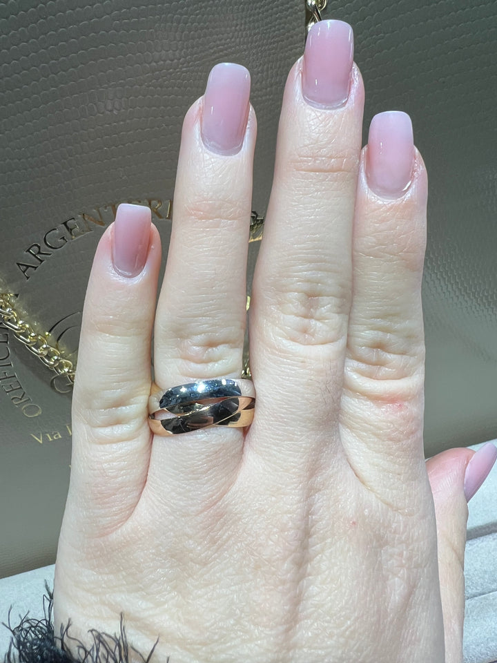 Anello 3 colori oro