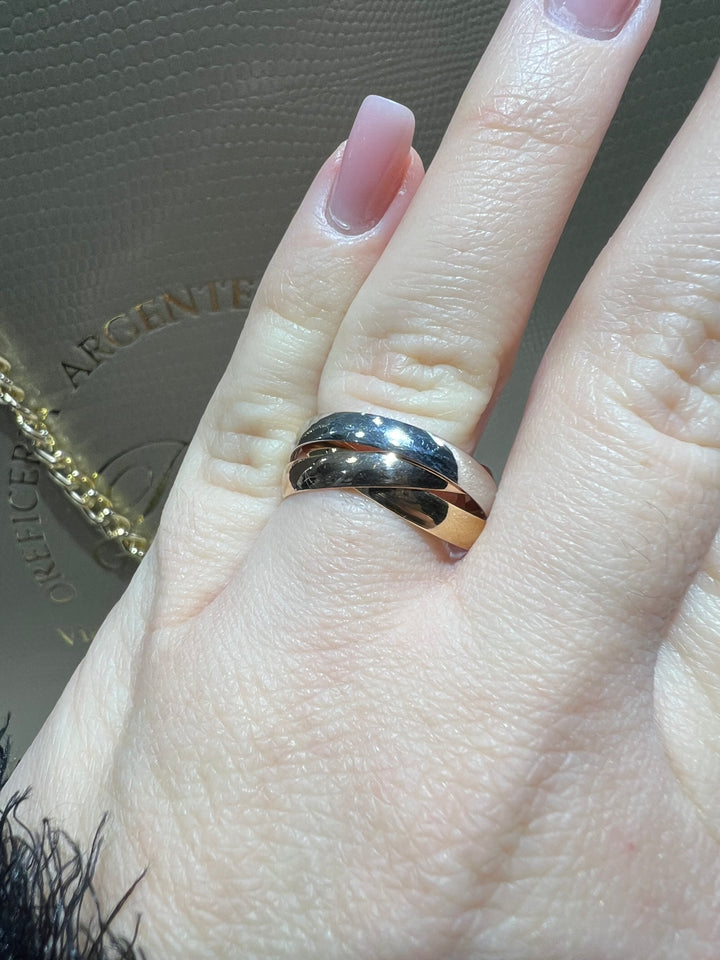 Anello 3 colori oro