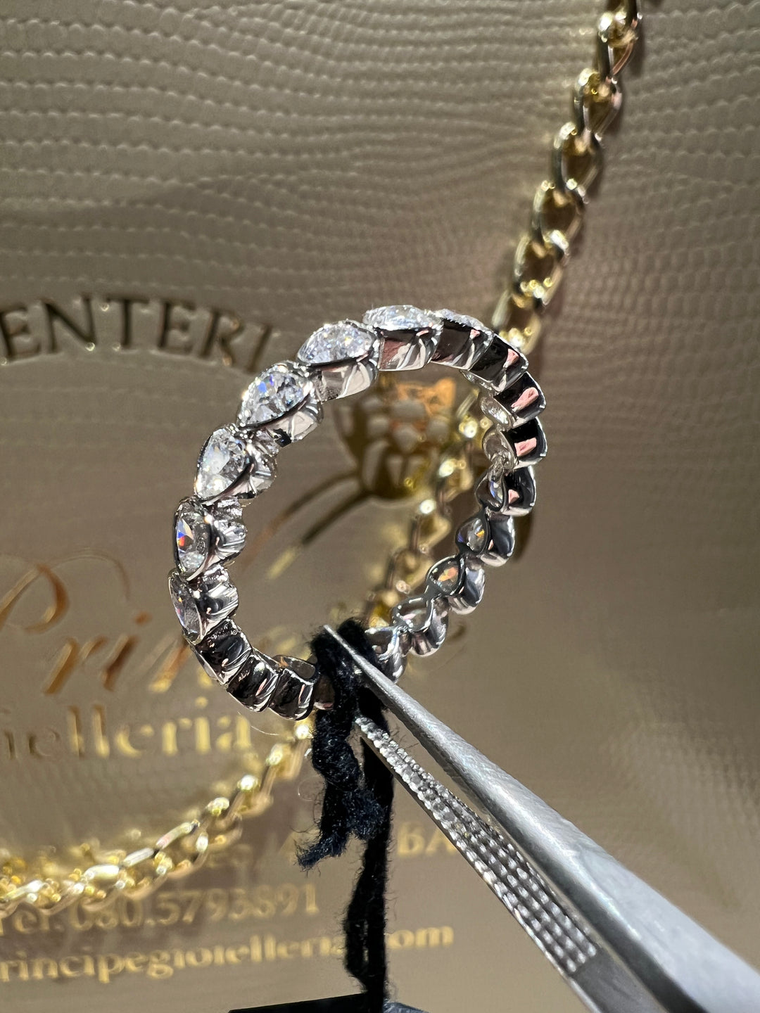 Anello Veretta girodito cuori oro