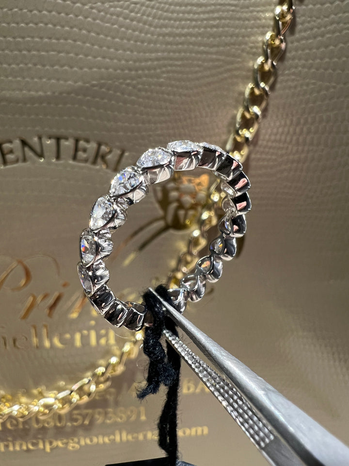 Anello Veretta girodito cuori oro