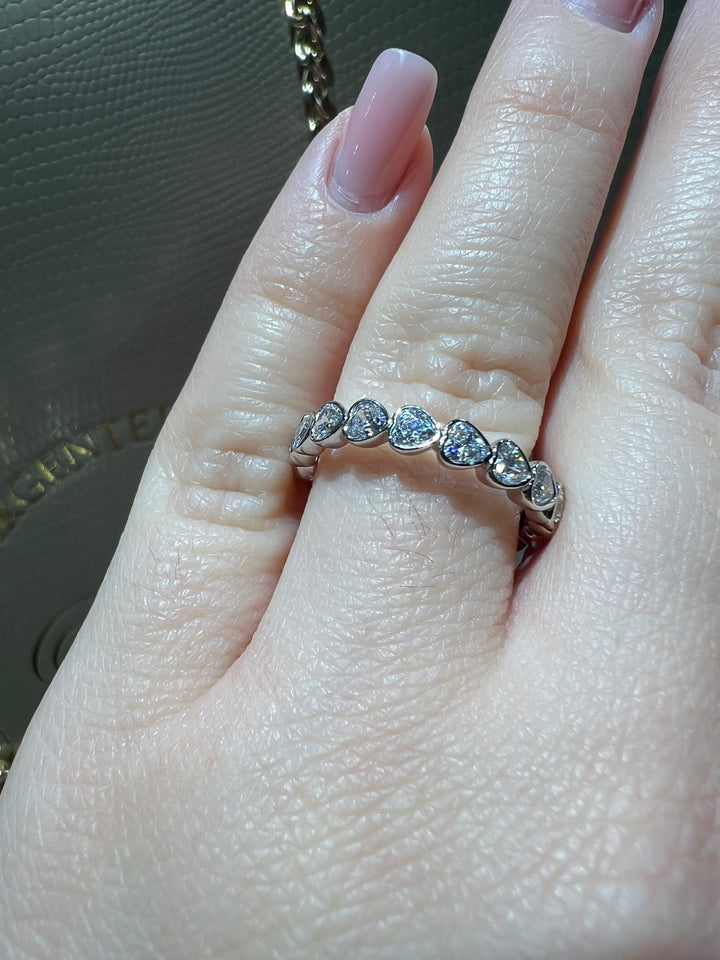 Anello Veretta girodito cuori oro