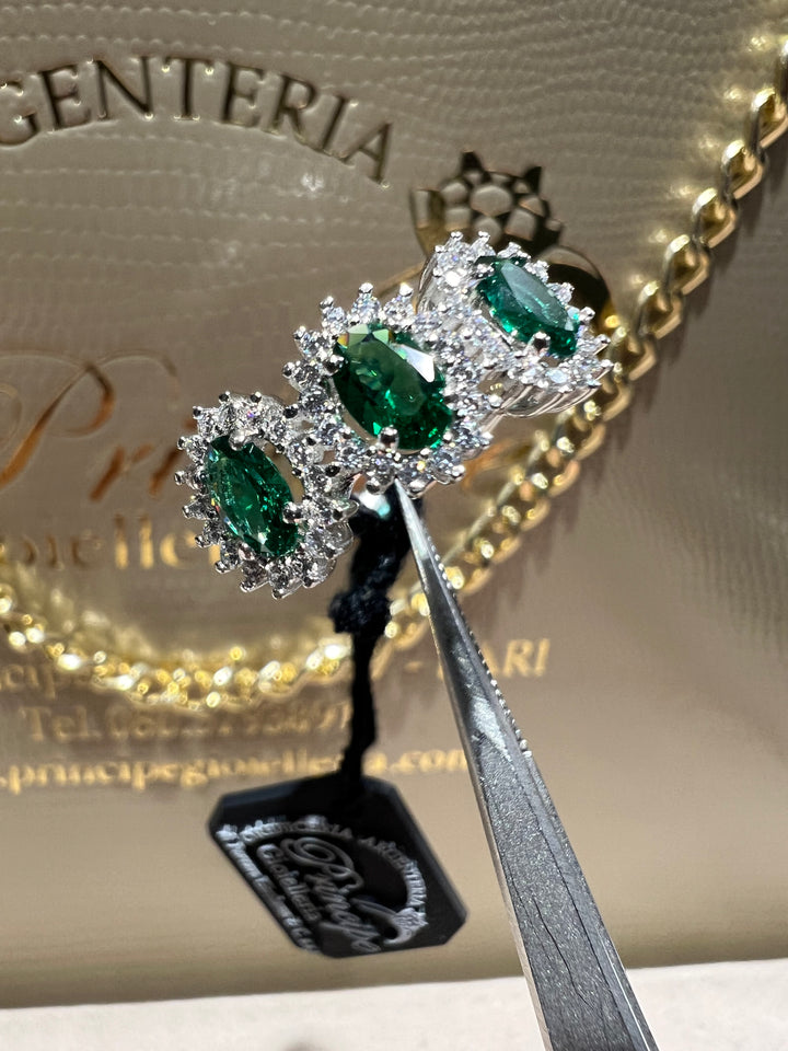 Anello stella oro verde