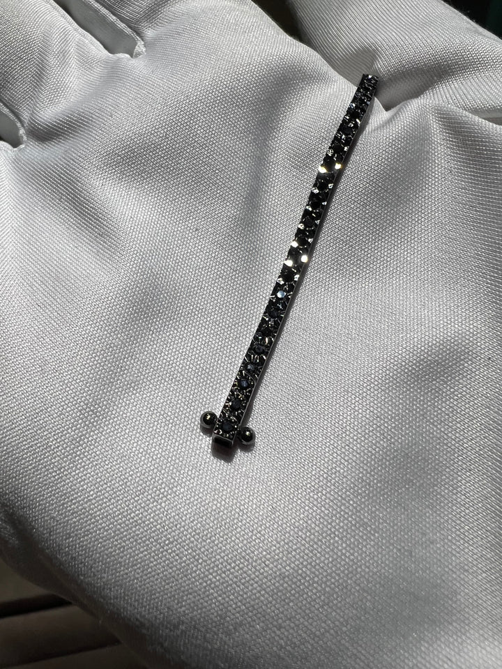 Bracciale tennis diamanti neri 1.04