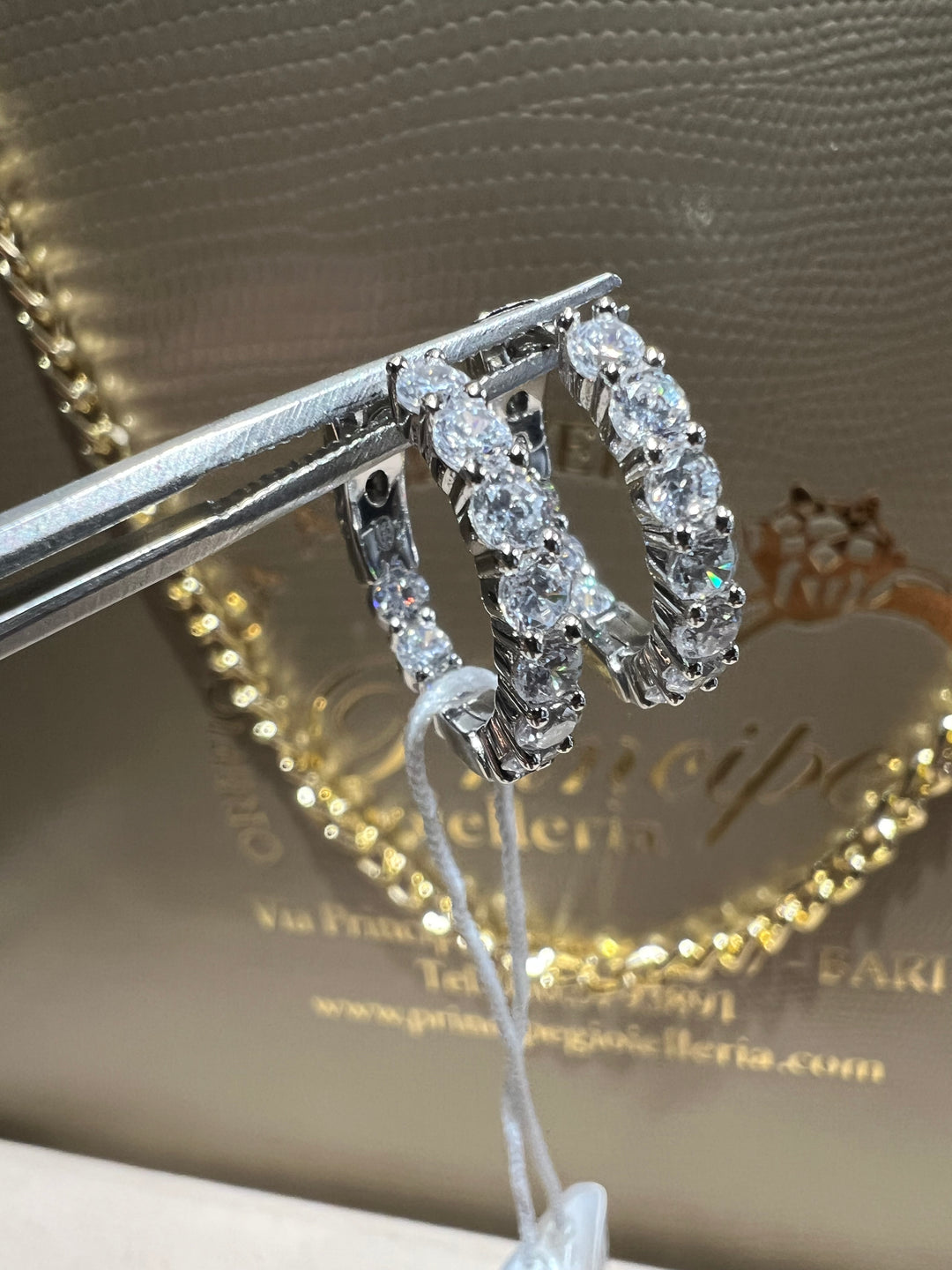 Orecchini cerchi argento comete