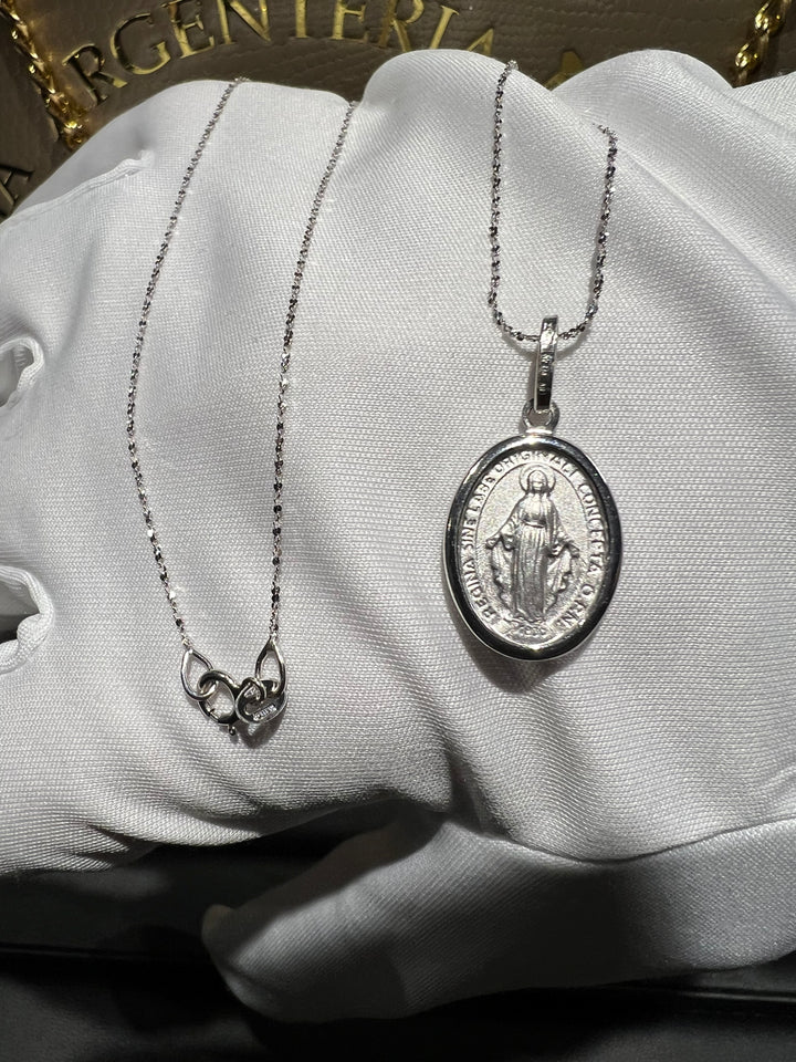 Collana madonna miracolosa oro