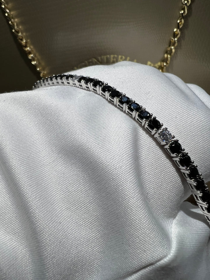 Bracciale tennis comete argento