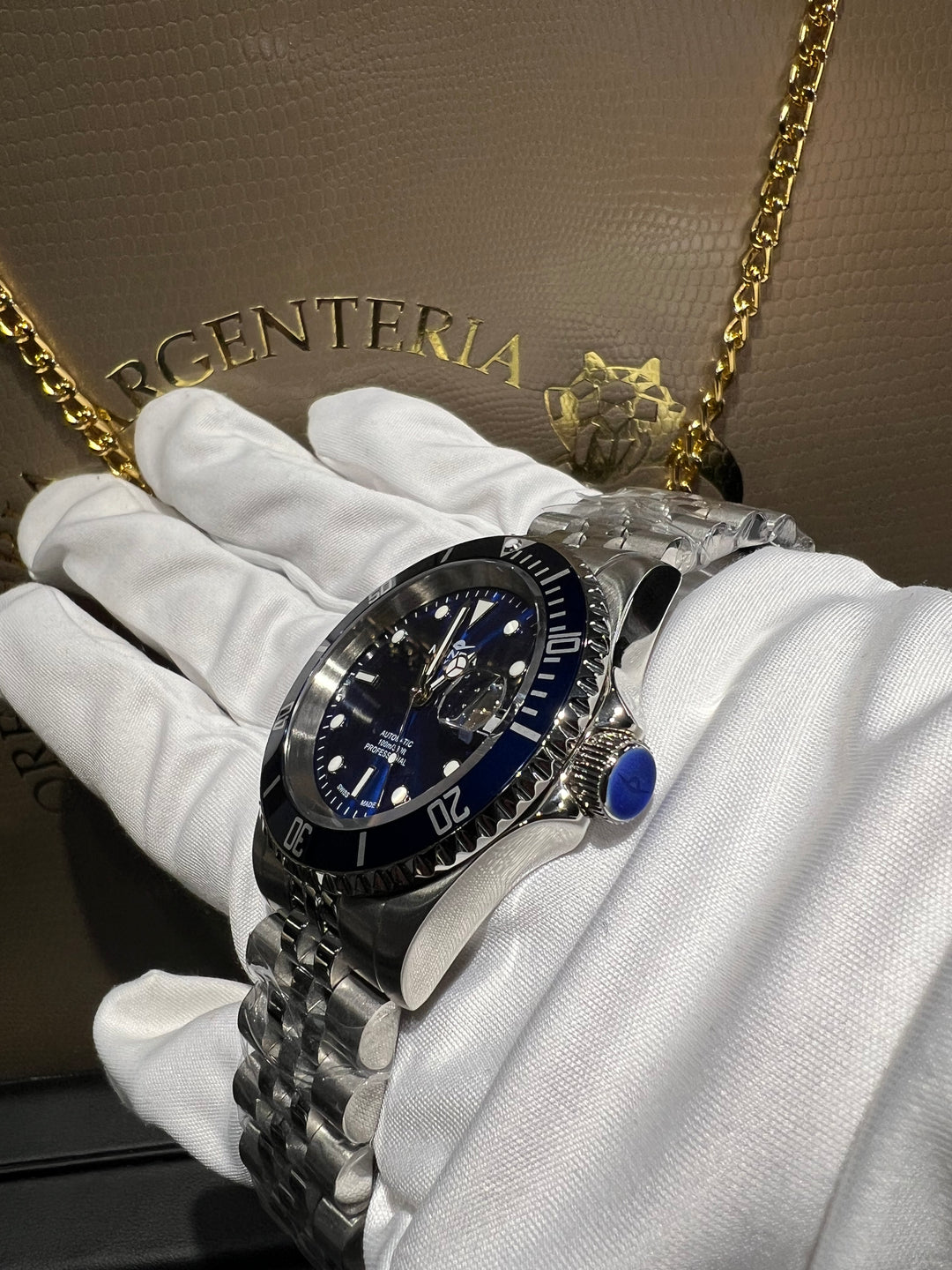 Orologio Mondia automatico blu