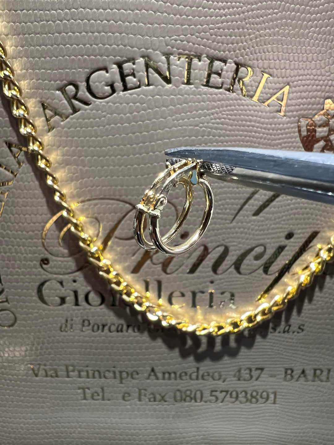 Orecchini cerchietti oro