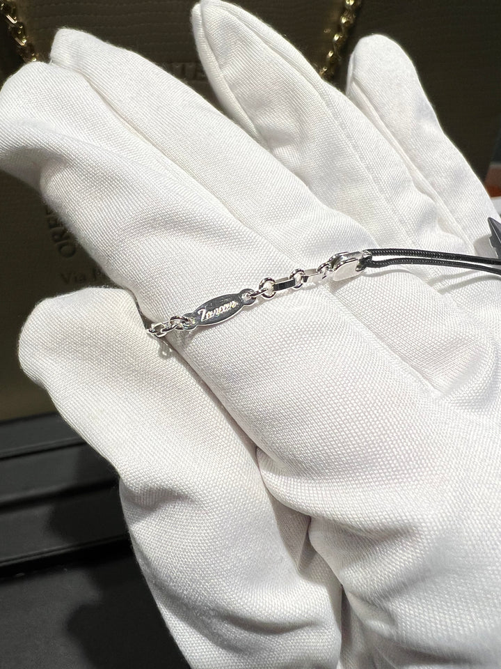 Bracciale mezzo tennis diamanti neri Zancan