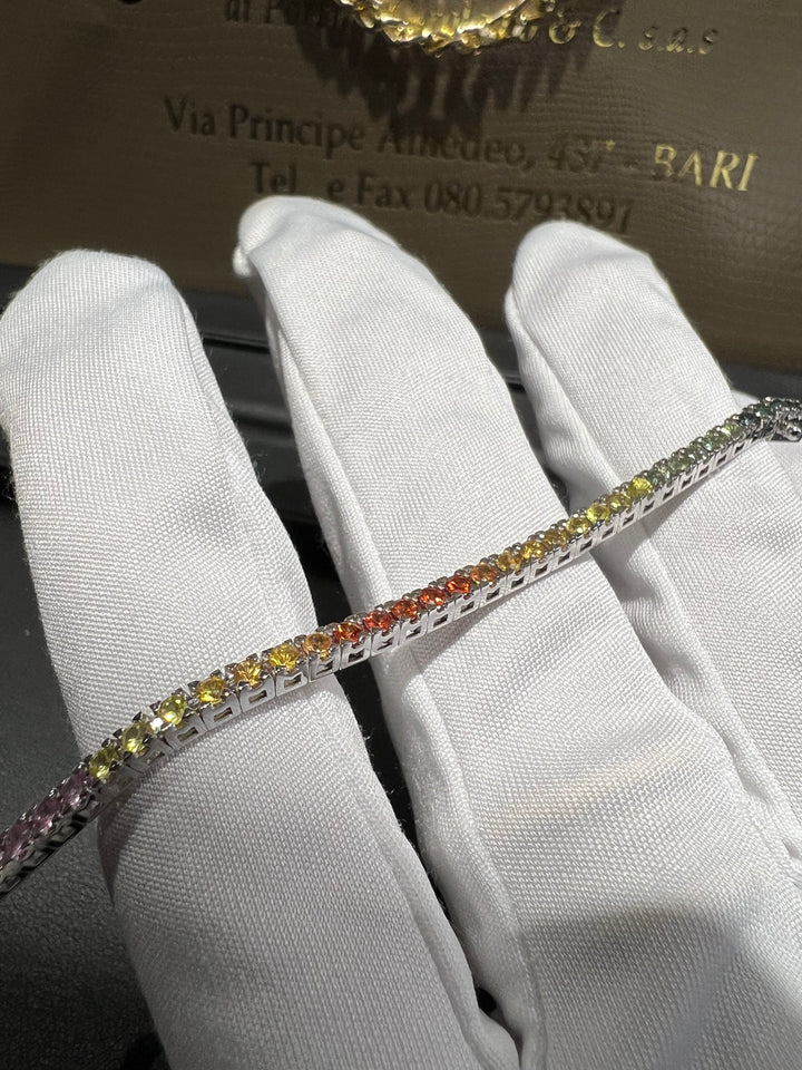 Tennis in oro bianco 18kt