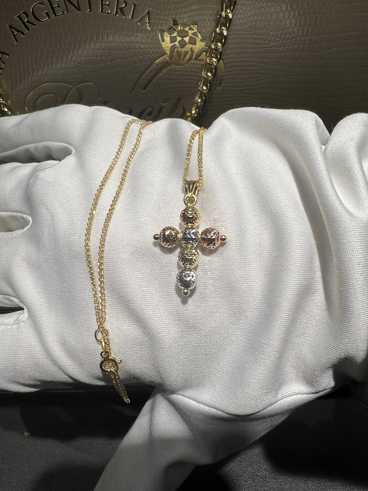 Collana croce oro