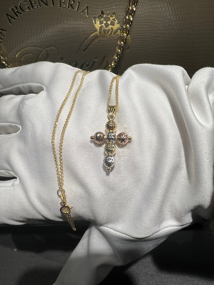 Collana croce oro