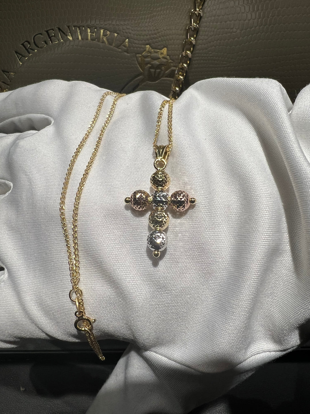 Collana croce oro