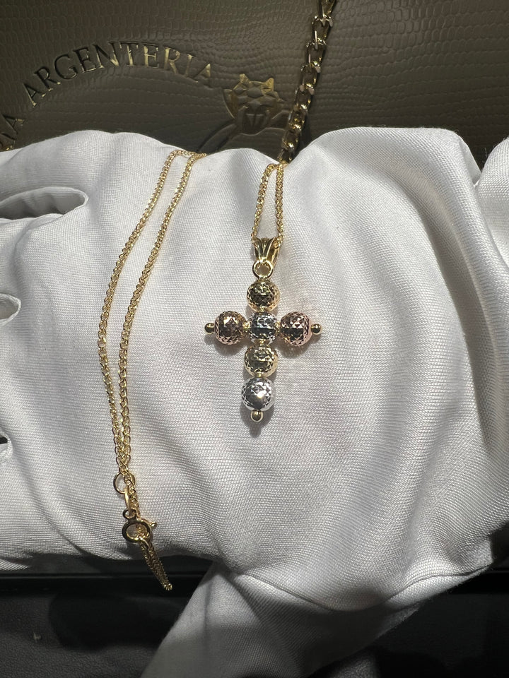 Collana croce oro