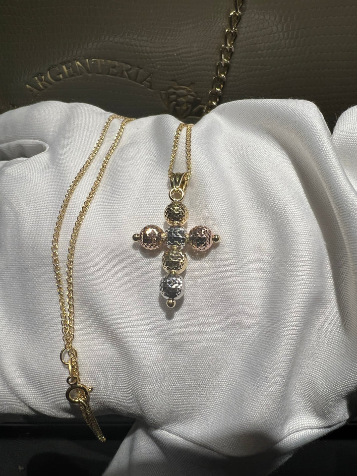 Collana croce oro