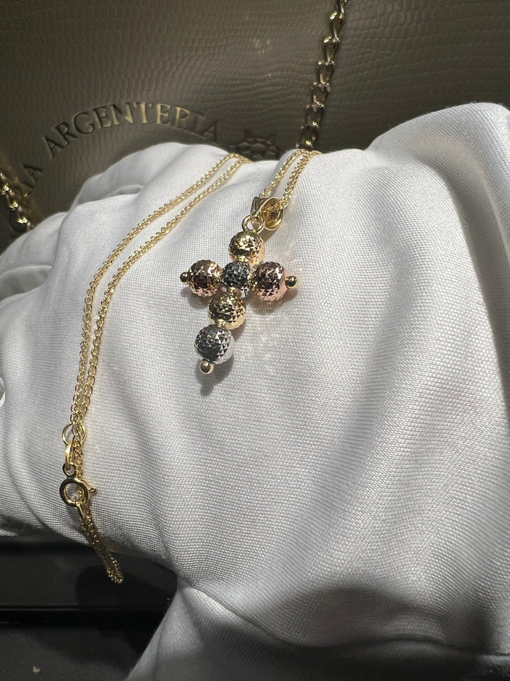 Collana croce oro