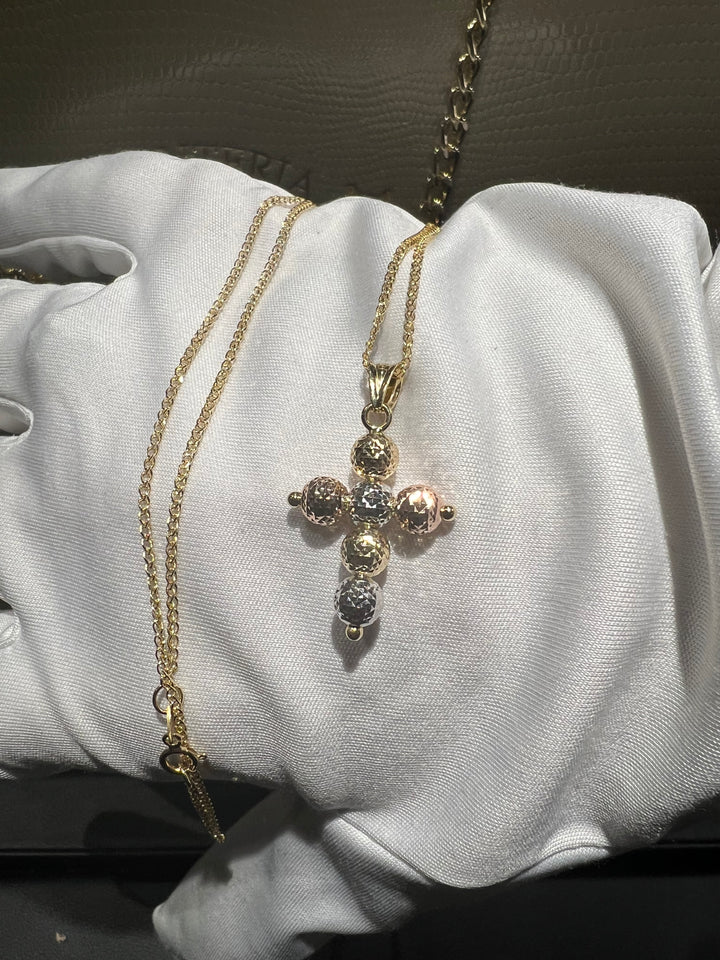 Collana croce oro