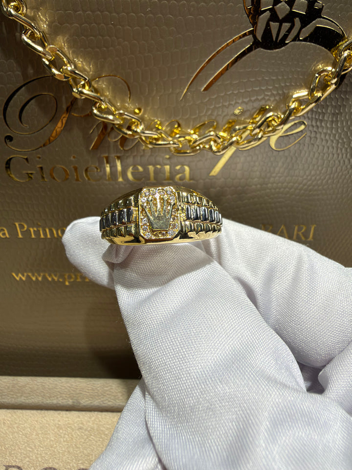 Anello corona diamanti