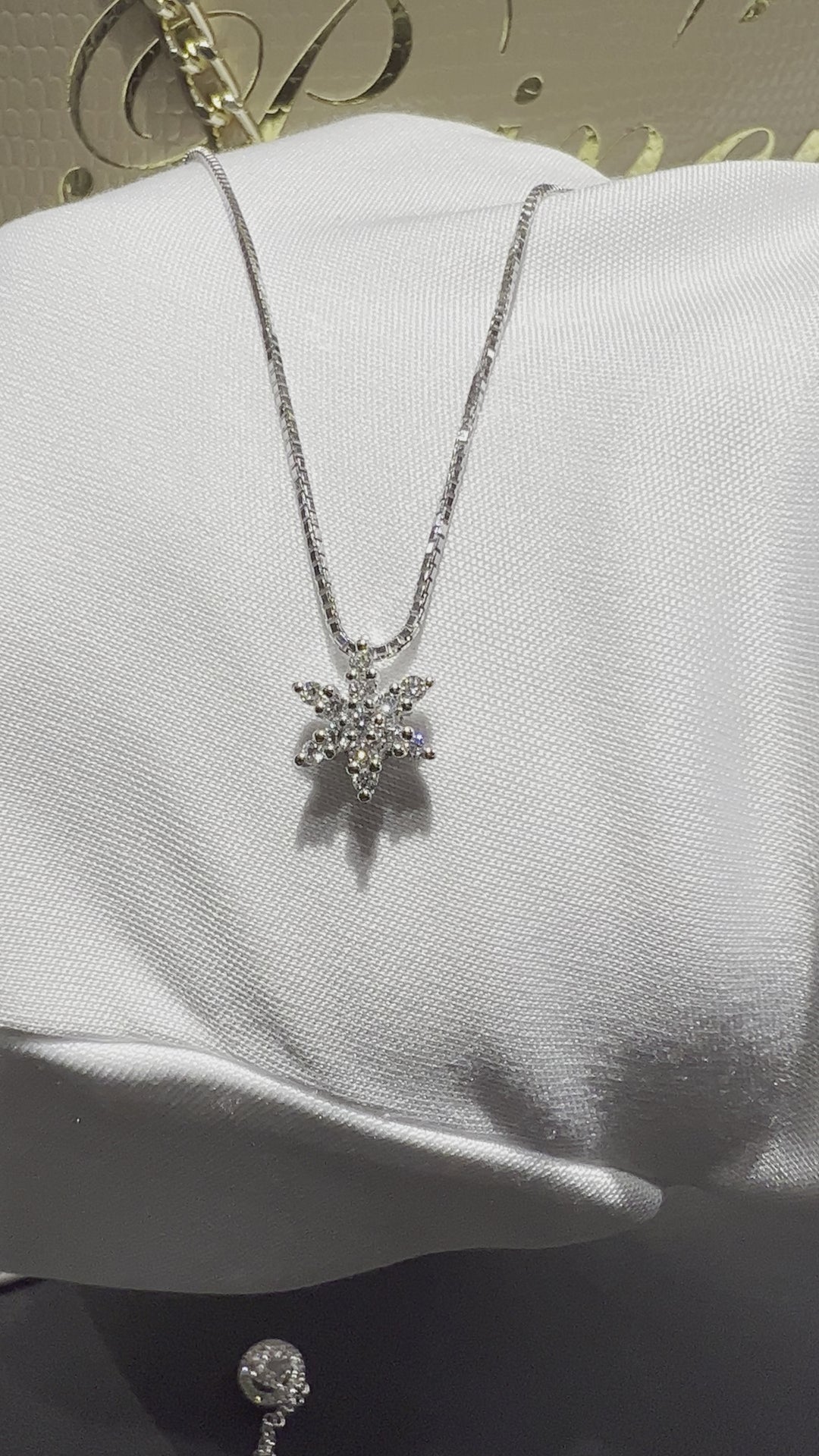 Collana punto luce diamanti Visconti stella