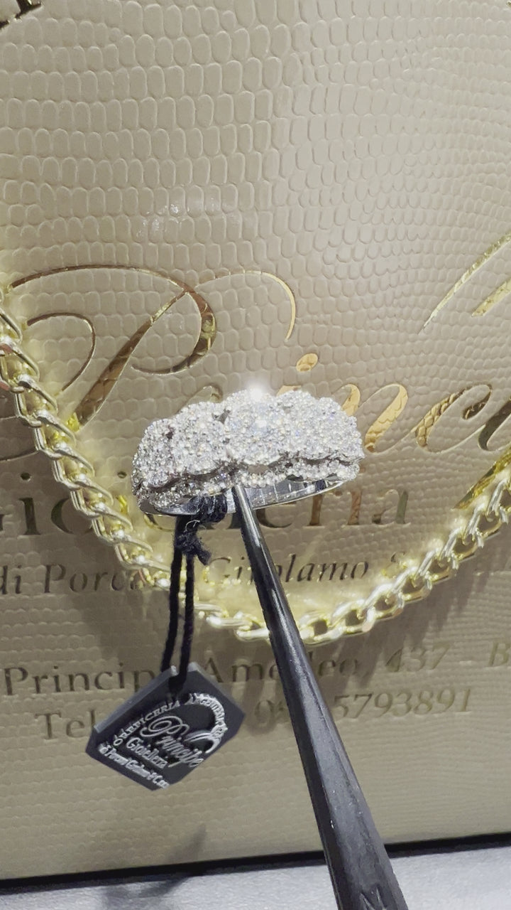 Anello veretta 5 pietre magik diamanti